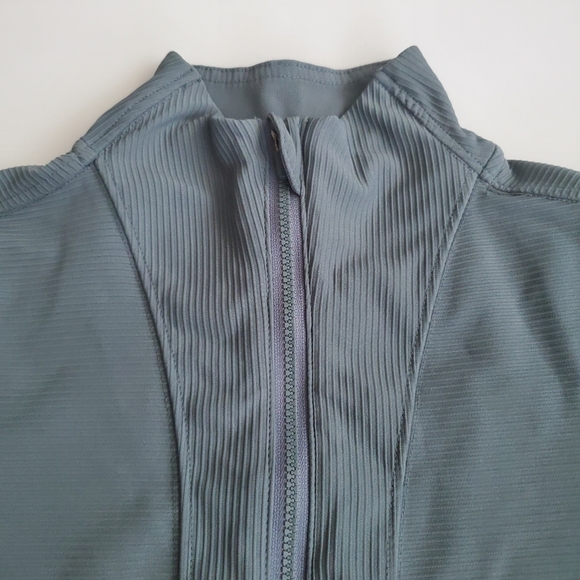 90 Degrees By Reflex 1/4-zip Ribbed Crop Top, Size S - Picture 4 of 13